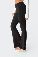 Naomi Fold Over Flared Leggings