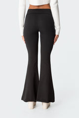 Naomi Fold Over Flared Leggings