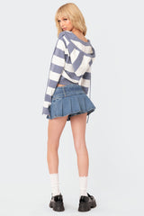 Ginger Knitted Zip Up Hoodie