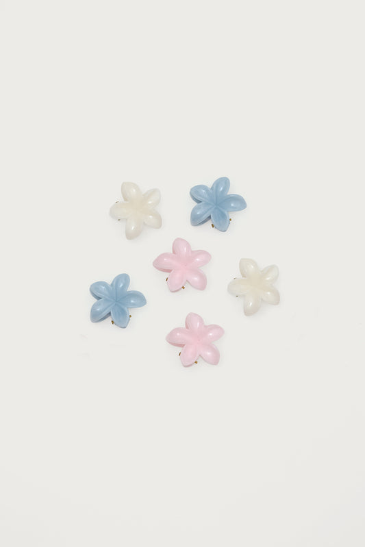 Mini Flower Hair Clip Pack