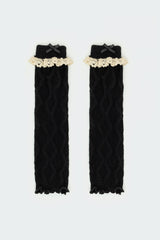 Lacey Frill Knit Leg Warmers