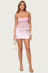 Vella Sequin Sheer Chiffon Top