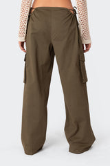 Carlo Low Rise Side Cut Out Cargo Pants