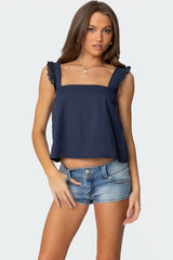 Viviana Linen Look Top