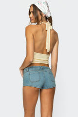 Halliday Eyelet Halter Top
