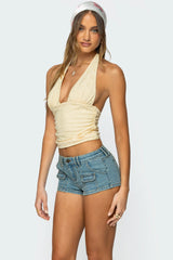 Halliday Eyelet Halter Top