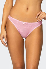 Darcie Sheer Lace Thong