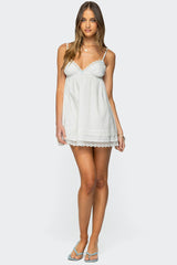 Luisa Lacey Babydoll Mini Dress