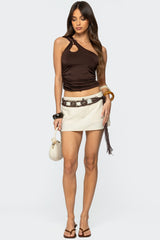 Lina One Shoulder Cut Out Top