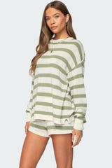 Amaris Oversized Striped Knit Sweater