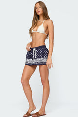 Hidi Bandana Print Mini Skirt
