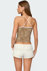 Gal Leopard Print Tank Top