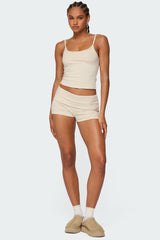 Kodi Striped Fold Over Shorts