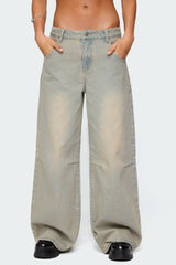 Santi Low Rise Wide Leg Jeans
