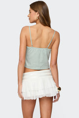 Sequin & Bead Woven Tank Top