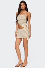 Alora Iridescent Crochet Top