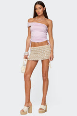 Yafa Asymmetric Off Shoulder Top