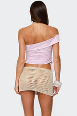 Yafa Asymmetric Off Shoulder Top