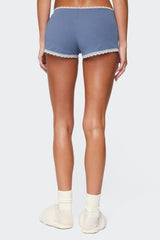 Eliane Contrast Lacey Shorts