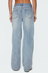Ery Wide Leg Mid Rise Jeans