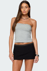 Built In Bra Grommet Tube Top