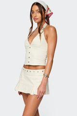 Keli Buckle Halter Top