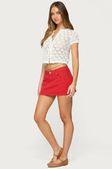 Arbel Denim Mini Skirt