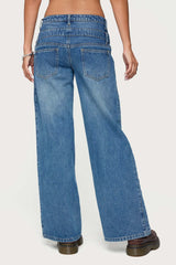 Abel Layered Look Low Rise Jeans