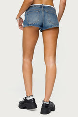 Olesia Tie Belt Denim Shorts
