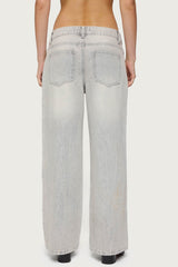 Petite Magda Low Rise Acid Wash Jeans