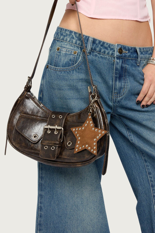 Stargazing Studded Faux Suede Charm