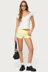 Arlow Ruffle Button Up Top