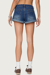 Rylin Low-Rise Denim Shorts