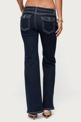Louis Contrast Low Rise Jeans
