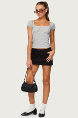 Oleana Gathered Bust Top