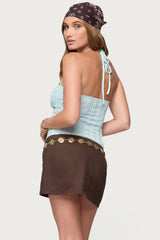 Galya Textured Halter Top