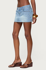 Chiara Denim Micro Skirt