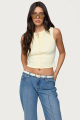 Basel Button Up Tank Top