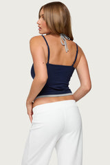 Roya Layered Halter Tank Top