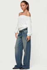 Nannie Off Shoulder Oversized Top