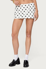 Noreen Polka Dot Mini Skort