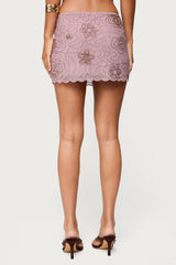 Astrid Beaded Mini Skirt