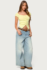 Lilibet Sweetheart Button Up Top