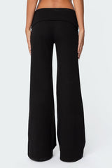 Wide Leg Fold Over Pants