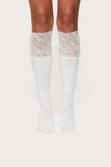 Lacey Layered Knee High Socks