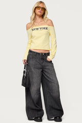 Skater Girl Washed Low Rise Jeans
