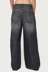 Skater Girl Washed Low Rise Jeans