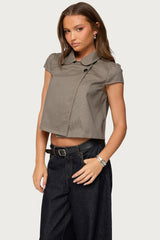 Haislee Plaid Tailored Shirt