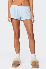 Irene Low Rise Pointelle Micro Shorts