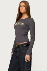 Essential Edikted Ribbed T Shirt